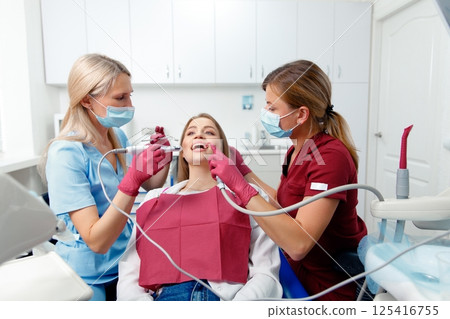 dentist patient, professional stomatology, dental consultation, examination patient, hospital office, dental health dentist patient, professional stomatology, dental consultation, examination patient, hospital office, dental health 125416755