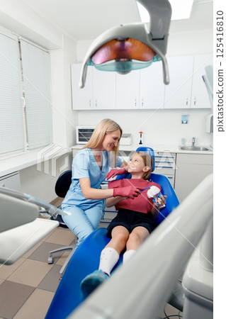 dental check-up, dental care kids, pediatric dentist, Professional stomatology kid, dentist clinic, dental examination 125416810