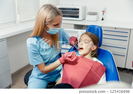 dentist patient, professional stomatology, dental consultation, examination patient, hospital office, dental health dentist patient, professional stomatology, dental consultation, examination patient, hospital office, dental health 125416896