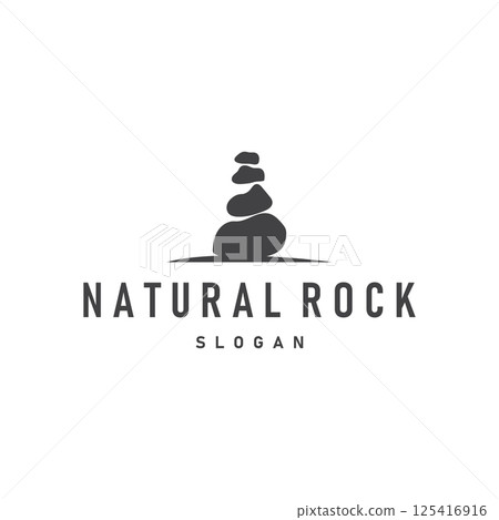 natural stone logo design concept nature pile of river stones simple minimalist symbol illustration product brand template natural stone logo design concept nature pile of river stones simple minimalist symbol illustration product brand template 125416916