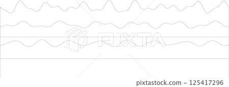 Abstract waveforms with fluid lines and minimalist design Abstract waveforms with fluid lines and minimalist design 125417296