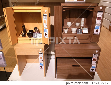 佛壇，佛壇，佛具，緊湊，現代風格 125417717