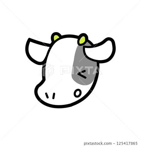 Cute calf damage Cute calf damage 125417865