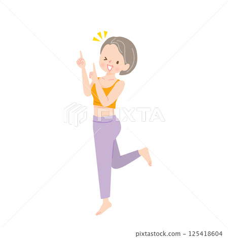 中年女教練指導 125418604