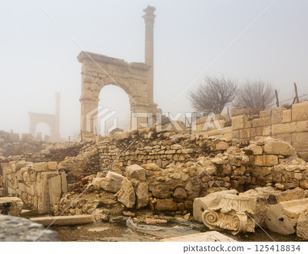 Honorific gate ruins in ancient Sagalassos Honorific gate ruins in ancient Sagalassos 125418834