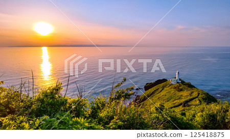 Sunset at Cape Kakuda 125418875