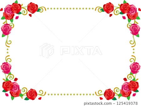 復古書法風格框架材質106<玫瑰框架2,裝飾邊框,裝飾框,花朵> 復古書法風格框架材質106<玫瑰框架2,裝飾邊框,裝飾框,花朵> 125419378