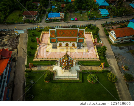 Nakhon Sawan, Thailand, November 12, 2023, Wat Chong Khae features beautiful architecture and serene surroundings during November Nakhon Sawan, Thailand, November 12, 2023, Wat Chong Khae features beautiful architecture and serene surroundings during November 125419605