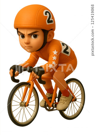 騎自行車的人 - 橙色 125419868