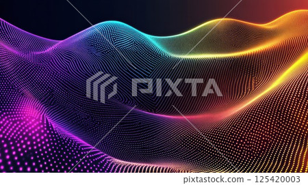 Multicolor spectrum digital background (ai generated image) Multicolor spectrum digital background (ai generated image) 125420003