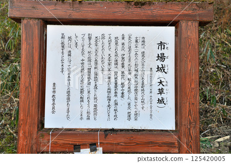 Mikawa Province "Ichiba Castle" - Current state of stone walls and enclosures 125420005