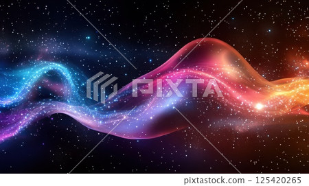 漂浮在太空中的數位網路（AI 產生的圖像） 125420265