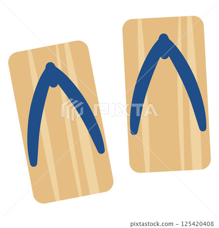 Illustration of clogs 125420408