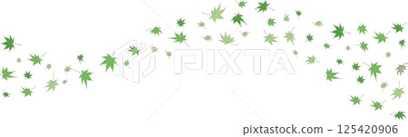 楓葉在風中飛舞,各種深淺不一的樹葉插畫素材 楓葉在風中飛舞,各種深淺不一的樹葉插畫素材 125420906