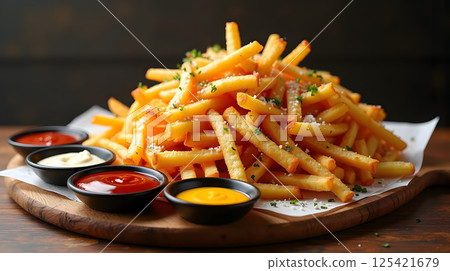 Delicious french fries 125421679