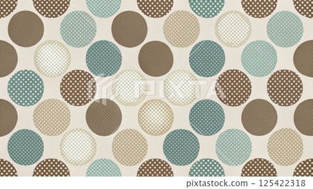Polka Dot Pattern Minimal texture seamless vector  125422318