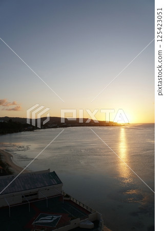 關島杜夢灣的日落美景 125423051