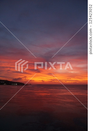 Sunset view of Tumon Bay, Guam 125423052
