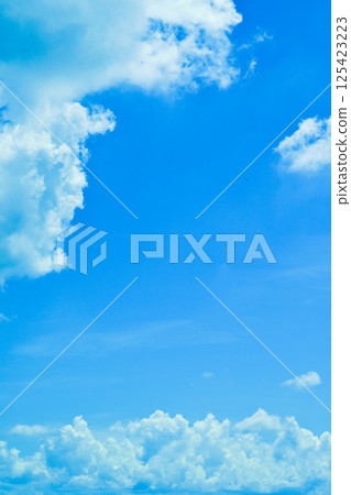 clear blue sky with white cloud, good weather in the morning have a nice day clear blue sky with white cloud, good weather in the morning have a nice day 125423223