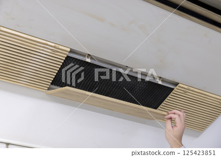 商用空調過濾器髒污 125423851