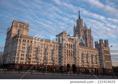 A multi-storey residential building on Kotelnicheskaya Embankment in the Russian capital. A multi-storey residential building on Kotelnicheskaya Embankment in the Russian capital. 125424029