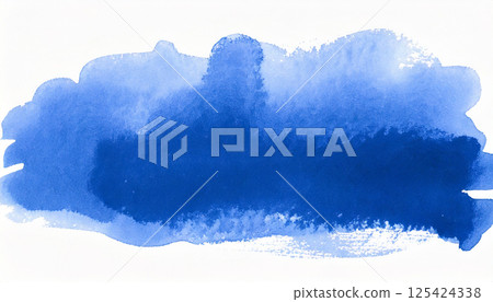 Blue AI watercolor brush Blue AI watercolor brush 125424338