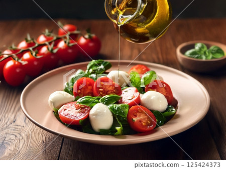 Caprese番茄和馬蘇里拉奶酪 Caprese番茄和馬蘇里拉奶酪 125424373