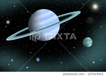 宇宙與外太空－行星、衛星、環、星空 125424441