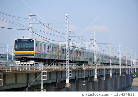 東海道本線茅崎平塚JR東日本E231系列1000系列K-35編隊(Kozu) 125424631