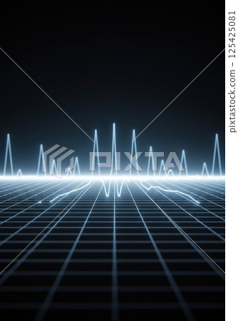 Information net panel with blue and orange crossing (ai generated image) Information net panel with blue and orange crossing (ai generated image) 125425081