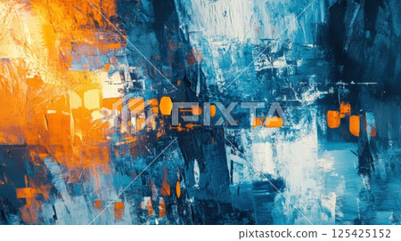 Clean data network of luminous wireframe (ai generated image) 125425152