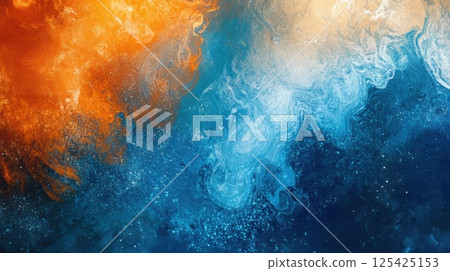 清潔發光線框的資料網路（ai 產生的影像） 125425153