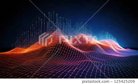 Wide-projection digital info screen (AI-generated images) 125425209