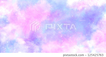 A starry sky illustration with a fluffy, feathery texture A starry sky illustration with a fluffy, feathery texture 125425763