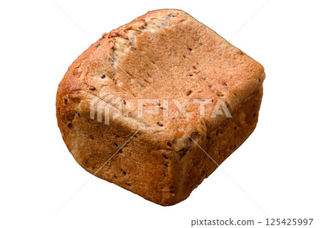 Brown bread with grains and seeds Brown bread with grains and seeds 125425997