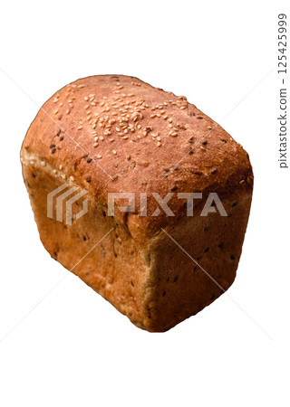 Brown bread with grains and seeds 125425999