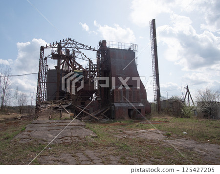 An old abandoned factory in Russia An old abandoned factory in Russia 125427205