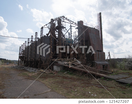 An old abandoned factory in Russia An old abandoned factory in Russia 125427207