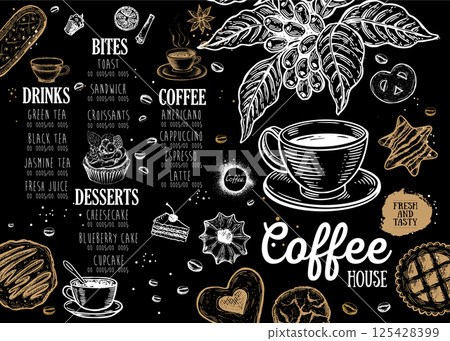 coffee, design, vector 125428399