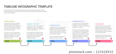 Timeline Infographic Template Timeline Infographic Template 125428432