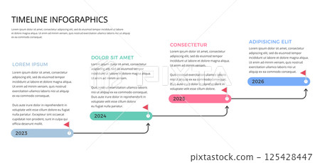 Timeline Infographic Template 125428447