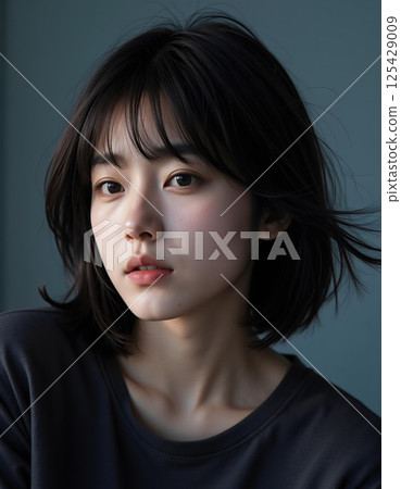 Portrait of a cool woman 125429009