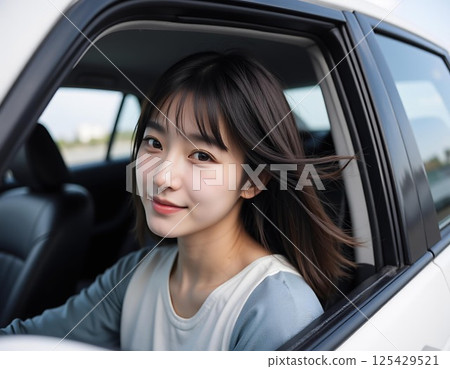 騎一輛車的一個少婦 125429521