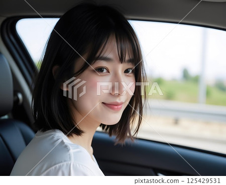 騎一輛車的一個少婦 125429531