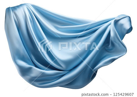 Blue Silk Cloth 125429607