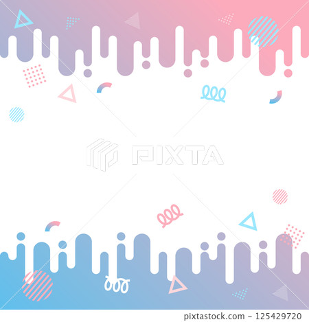 Gorgeous geometric pattern background material seamless frame shape gradation party pink light blue Gorgeous geometric pattern background material seamless frame shape gradation party pink light blue 125429720
