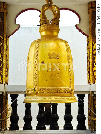 Golden bell in Buddhist temple , Thailand 125430510