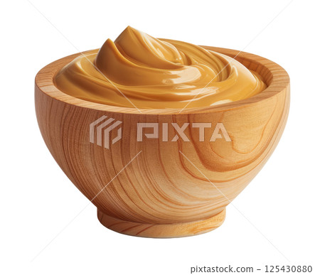 Bowl with Peanut Butter 125430880
