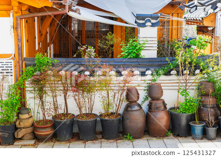 Korea, Hanok, Bottle Image, Samcheong-dong 125431327