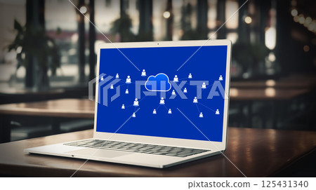 Business and technology communication online concept, Generative AI 125431340